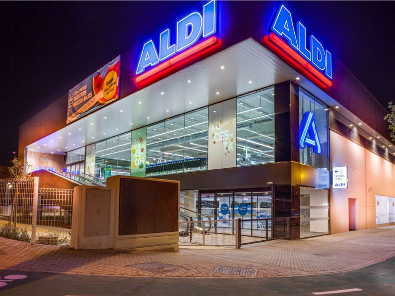 Construccion de supermercado Aldi en Sevilla