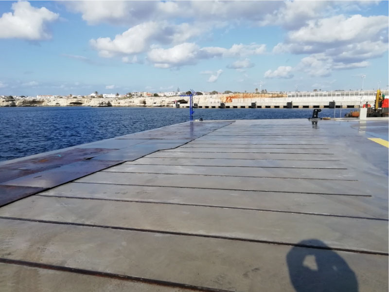 Reparación y refuerzo de muelle de poniente en Ciudadela Menorca